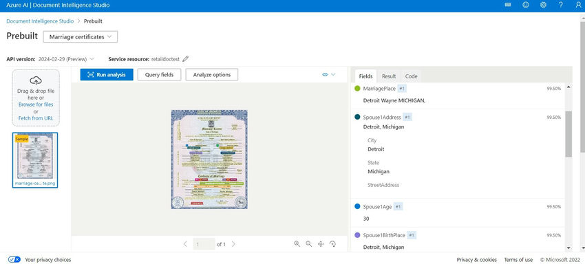 Spouse middle name values